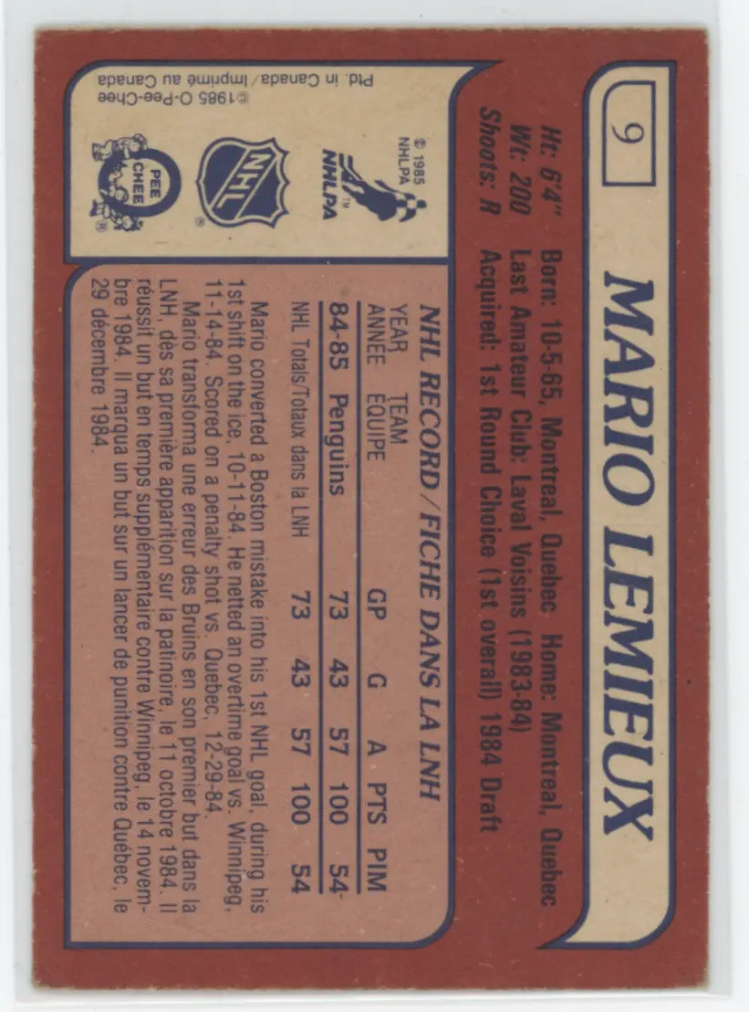 1985-86 O-Pee-Chee Hockey – Set Complet (VG+)