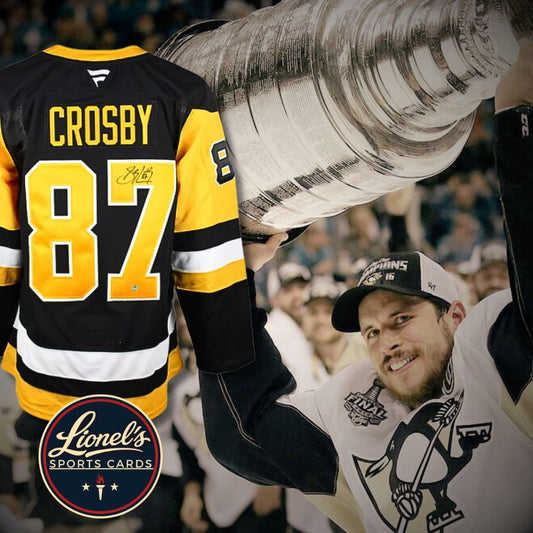 Sidney Crosby – Chandail Fanatics Premium Noir Pittsburgh Penguins Autographié – Certificat Frameworth