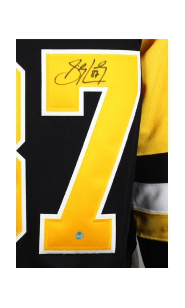 Sidney Crosby – Chandail Fanatics Premium Noir Pittsburgh Penguins Autographié – Certificat Frameworth