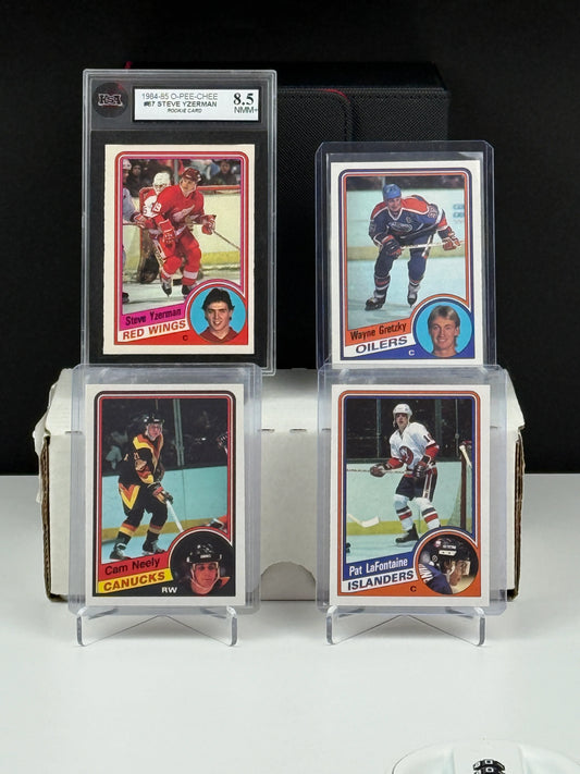 1984-85 O-Pee-Chee Hockey – Set Complet Haut Grade KSA 8.5