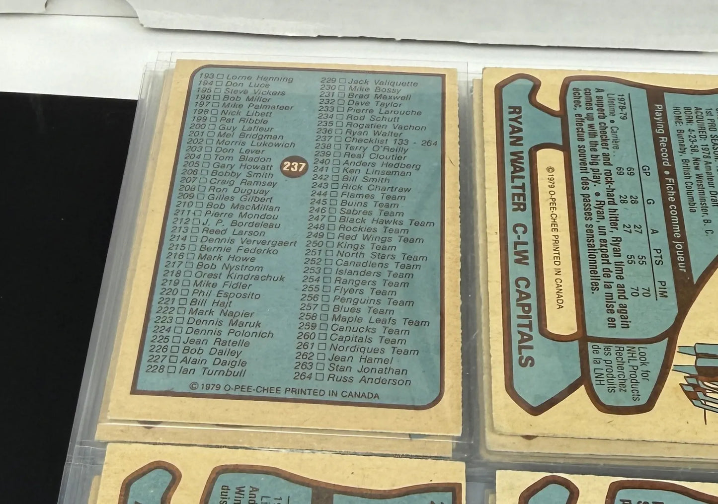 1979-80 O-Pee-Chee Hockey – Partial Set 395/396 (EX to EX-MT)