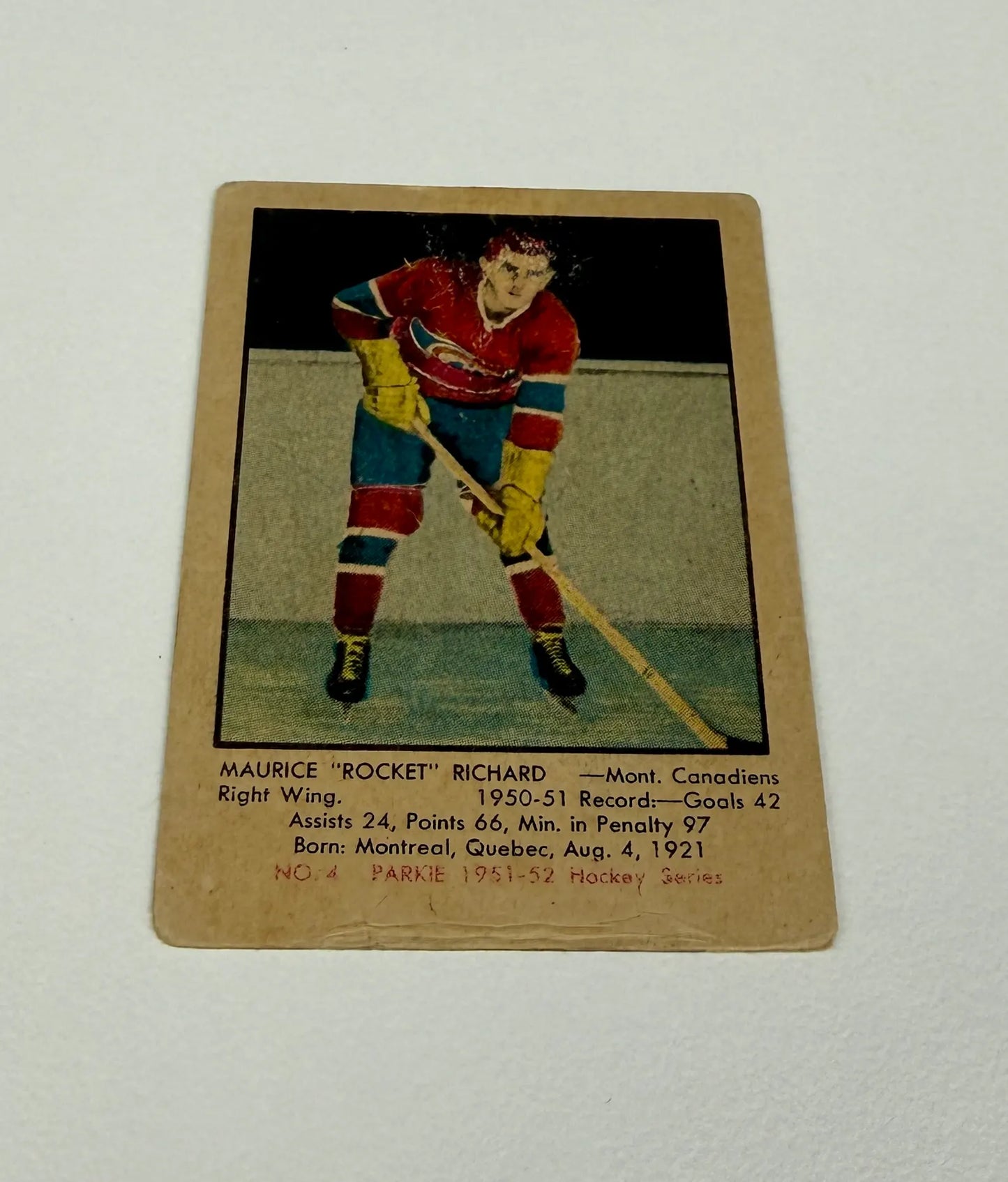 1951-52 Parkhurst Hockey – Maurice Richard RC #4