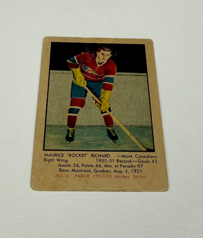 1951-52 Parkhurst Hockey – Maurice Richard RC #4