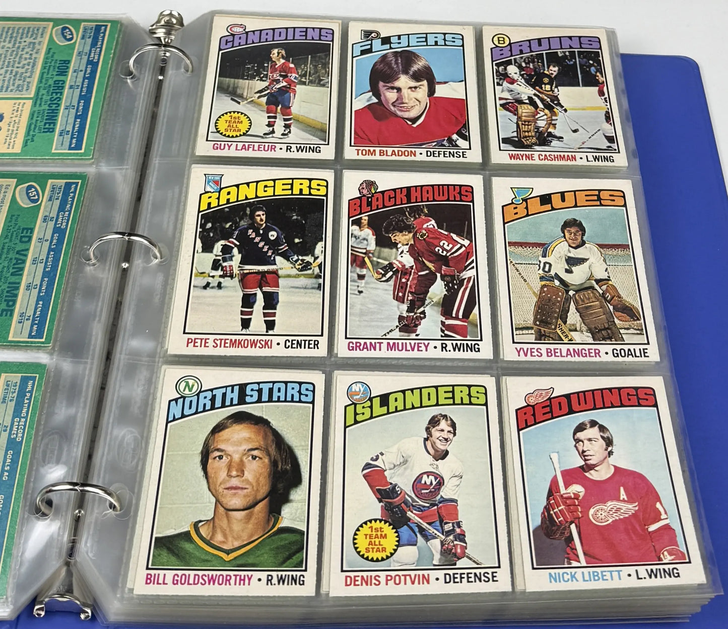 1976-77 O-Pee-Chee Hockey – Set Complet EX à NRMT