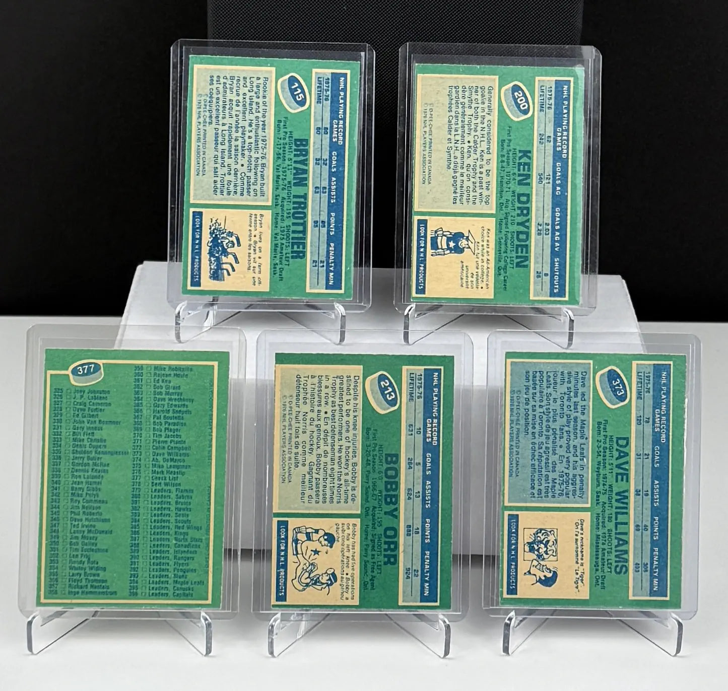 1976-77 O-Pee-Chee Hockey – Set Complet EX à NRMT