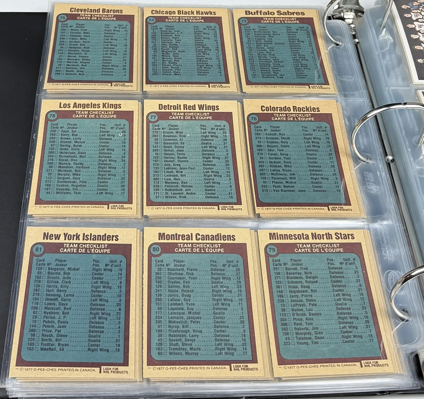 1977-78 O-Pee-Chee Hockey – Set Complet MINT High Grade