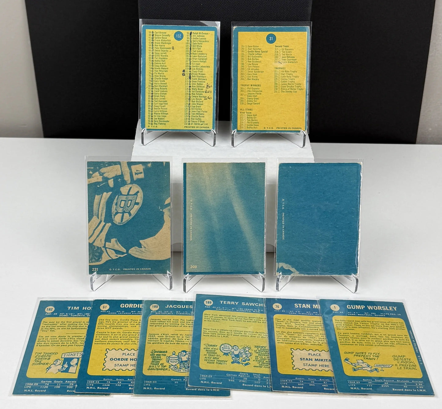 1969-70 O-Pee-Chee Hockey – Complete Set (231 Cards) – Good Condition