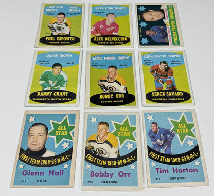 1969-70 O-Pee-Chee Hockey – Complete Set (231 Cards) – Good Condition