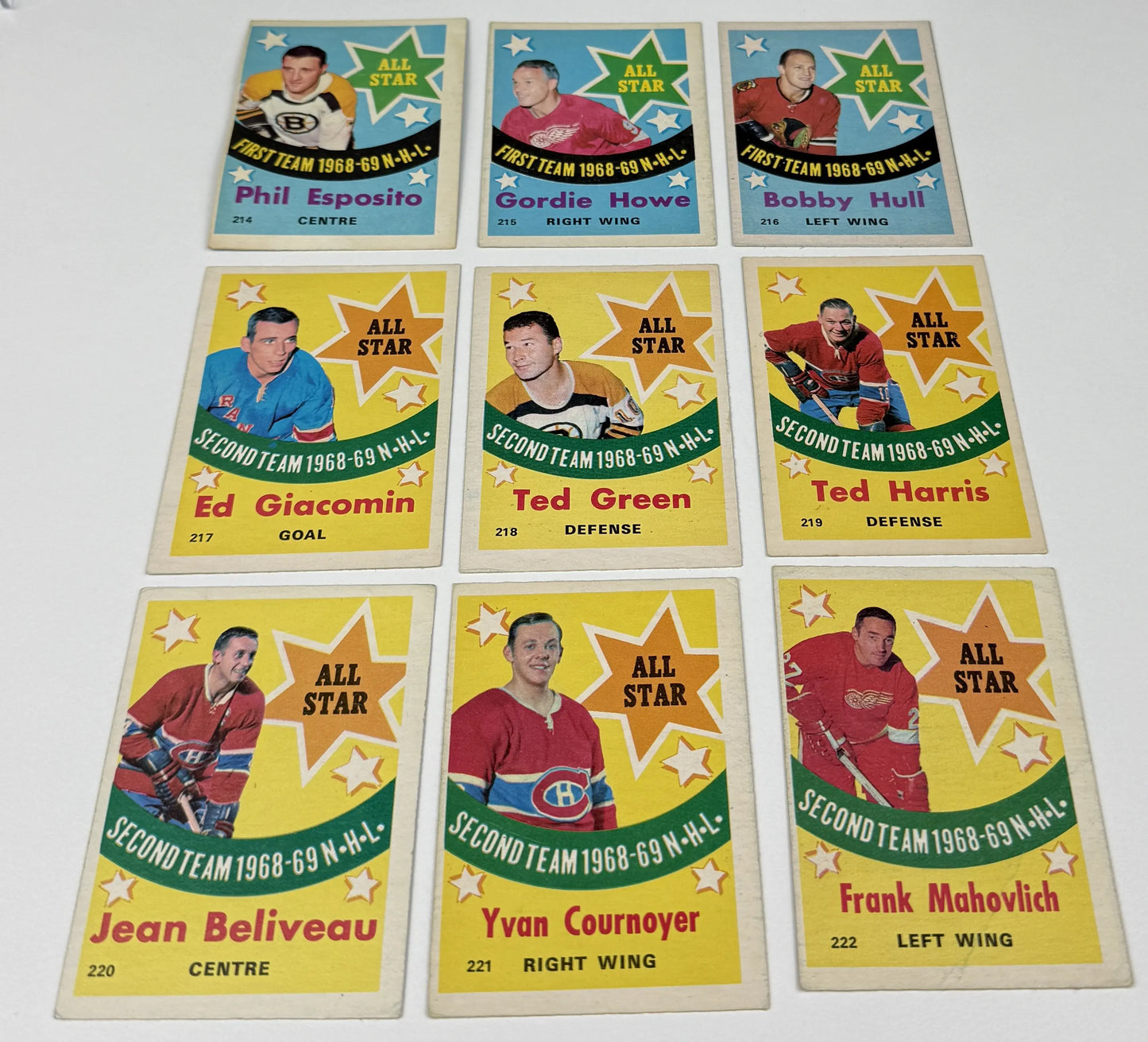 1969-70 O-Pee-Chee Hockey – Complete Set (231 Cards) – Good Condition