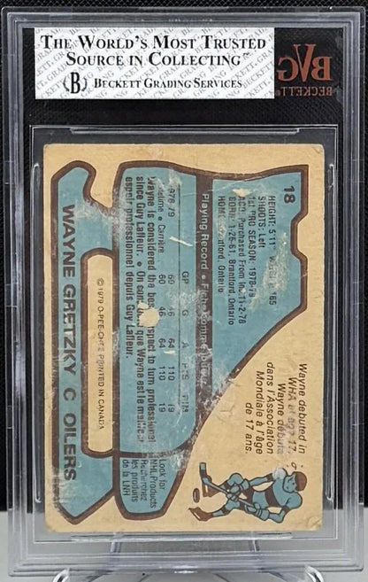 1979-80 O-Pee-Chee #18 Wayne Gretzky BGS 1 Poor