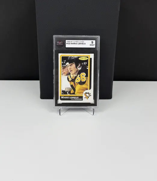 1985-86 O-Pee-Chee #122 Mario Lemieux KSA 9 MINT