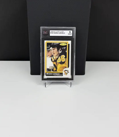 1985-86 O-Pee-Chee #122 Mario Lemieux KSA 9 MINT