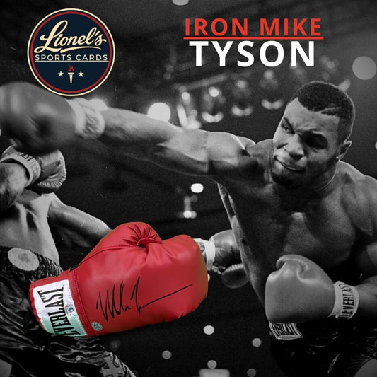 Mike Tyson Gant Everlast rouge  autographié