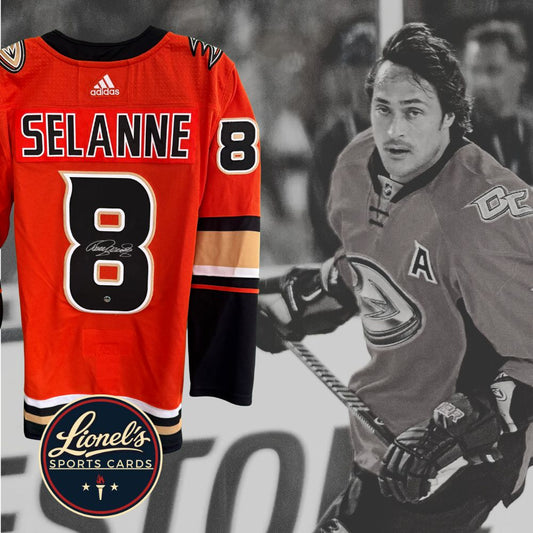 Teemu Selänne – Chandail Adidas Authentic Primegreen Autographié – Memorable Authentic
