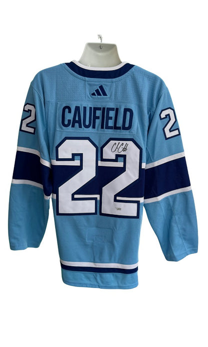 Cole Caufield – Chandail Adidas Reverse Retro Autographié – COA Fanatics