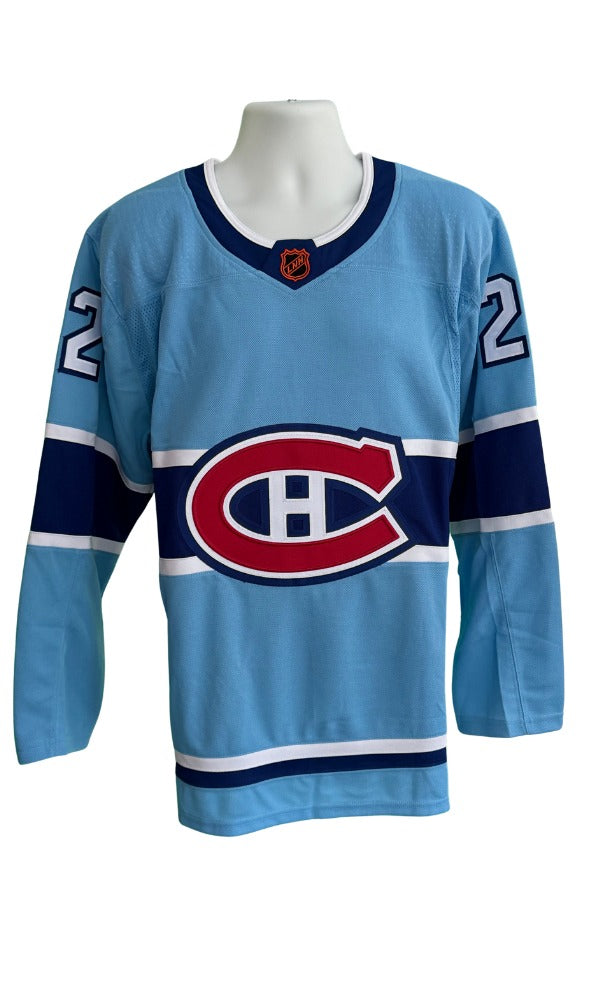 Cole Caufield – Chandail Adidas Reverse Retro Autographié – COA Fanatics