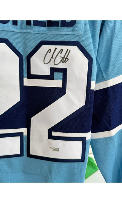 Cole Caufield – Chandail Adidas Reverse Retro Autographié – COA Fanatics