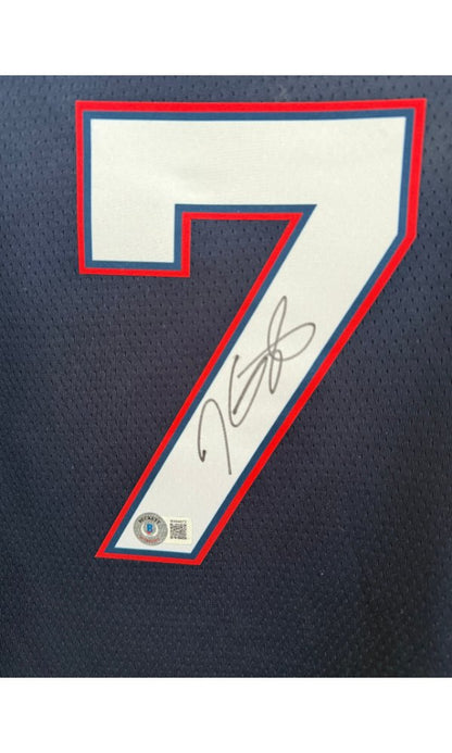 Kevin Durant – Jersey City Edition Brooklyn Nets Autographié – Beckett Witnessed