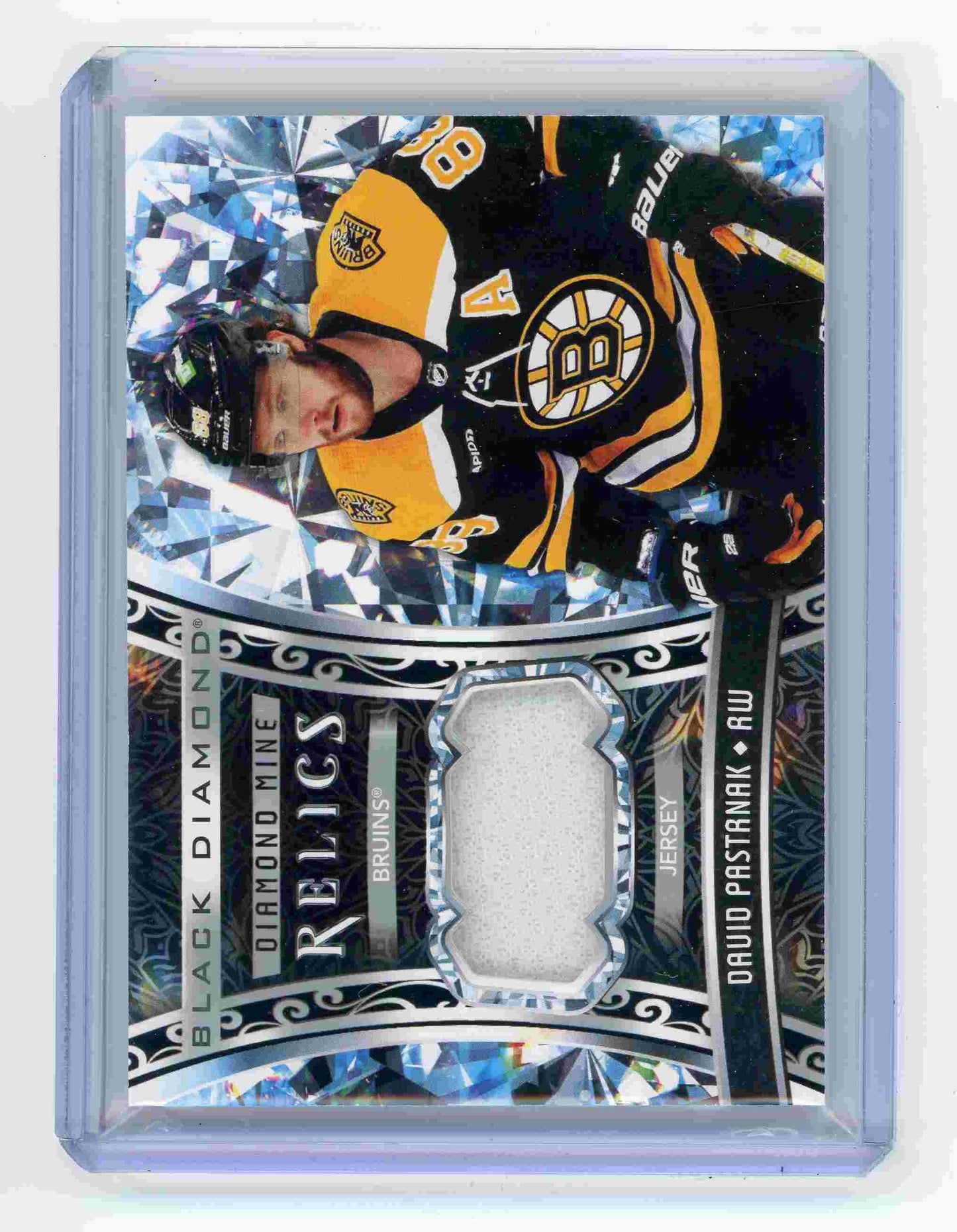 2022-23 Upper Deck Black Diamond Diamond Mine Relics David Pastrnak Jersey Bruins /99