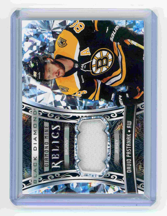 2022-23 Upper Deck Black Diamond Diamond Mine Relics David Pastrnak Jersey Bruins /99
