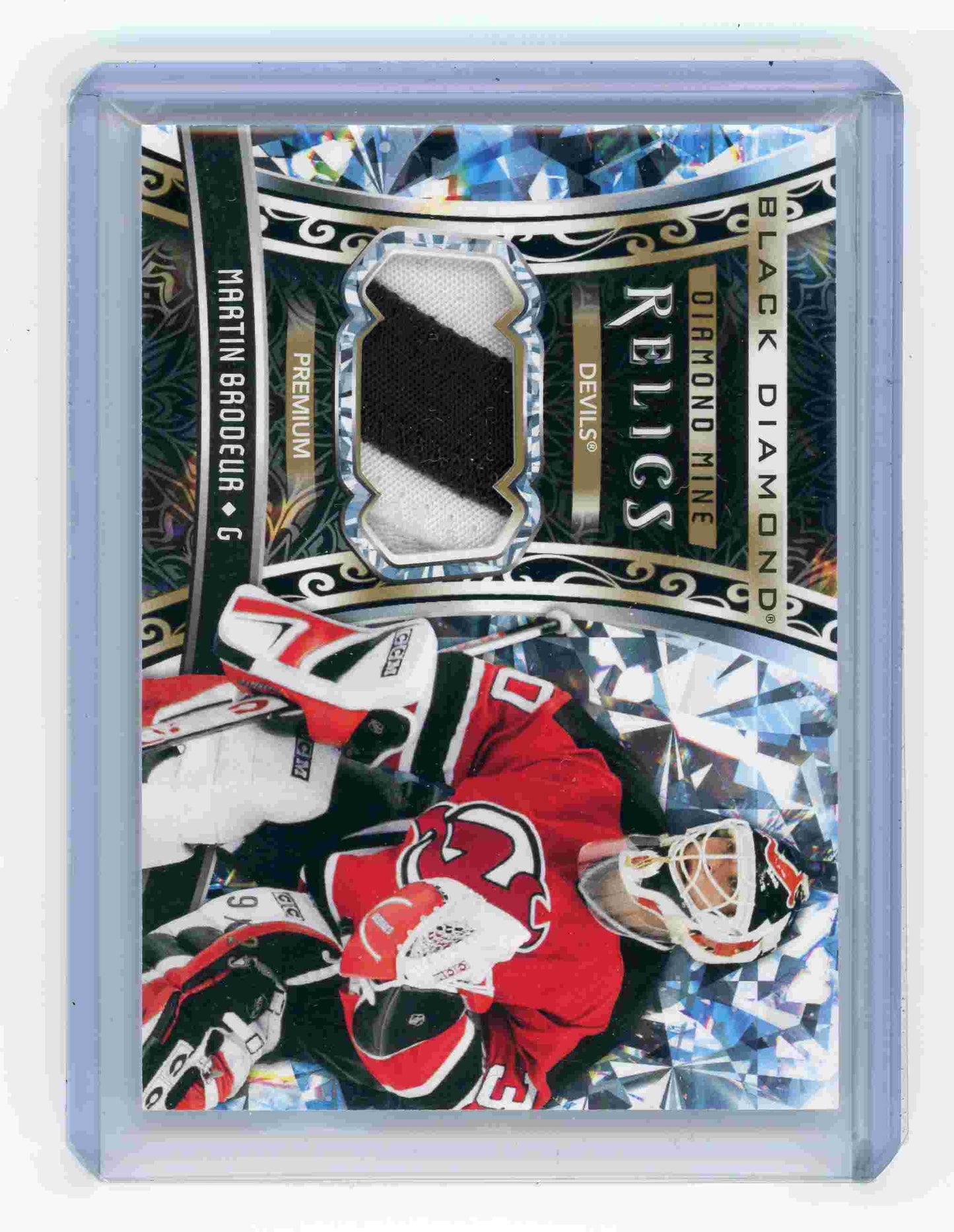 2022-23 Upper Deck Black Diamond – Martin Brodeur Diamond Mine Relics #DMR-MB