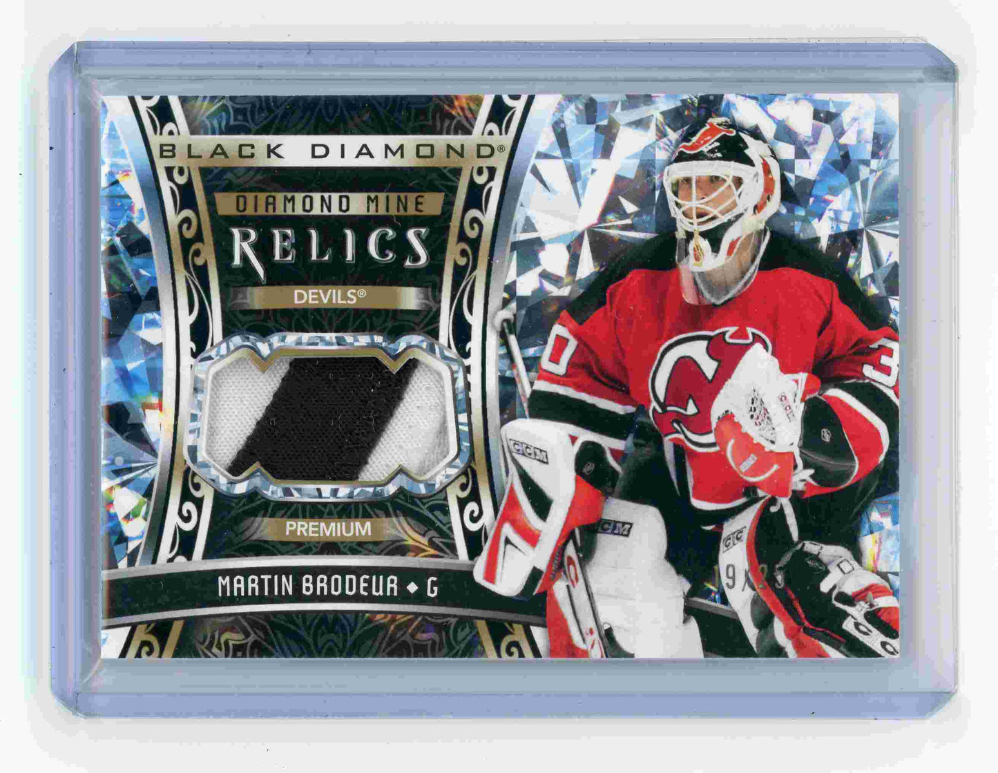 2022-23 Upper Deck Black Diamond – Martin Brodeur Diamond Mine Relics #DMR-MB