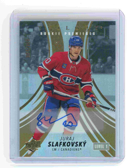 2022-23 Upper Deck Trilogy Juraj Slafkovsky Rookie Premieres /149 Auto #146