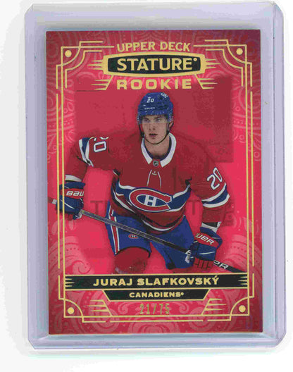 2022-23 Upper Deck Stature Rookie #105 Juraj Slafkovský /75 Canadiens