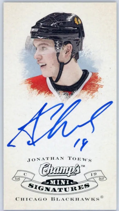2008-09 Champ’s Minis Signatures Jonathan Toews Autographe