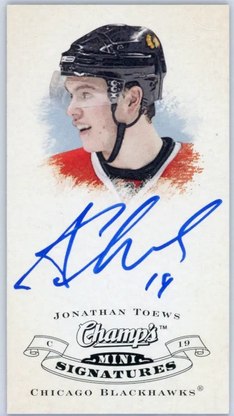 2008-09 Champ’s Minis Signatures Jonathan Toews Autographe
