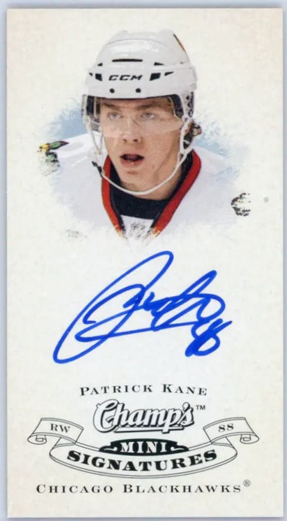2008-09 Champ’s Minis Signatures Patrick Kane Autographe RED BACK