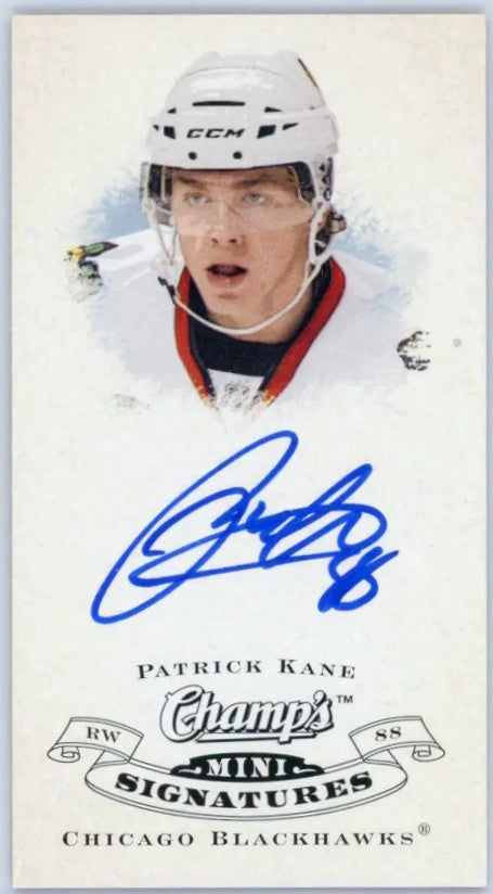 2008-09 Champ’s Minis Signatures Patrick Kane Autographe RED BACK