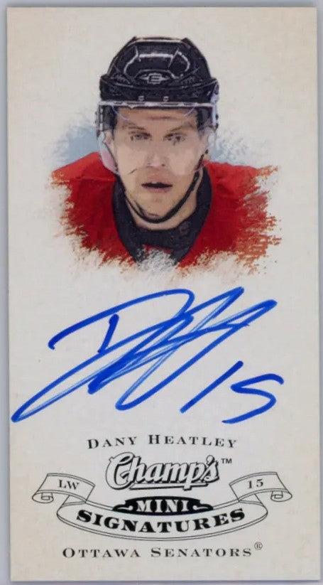 2008-09 Champ’s Minis Signatures Dany Heatley Autographe