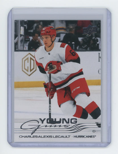 2025-26 Upper Deck Series 2 Young Guns #454 Charles-Alexis Legault – Carolina Hurricanes