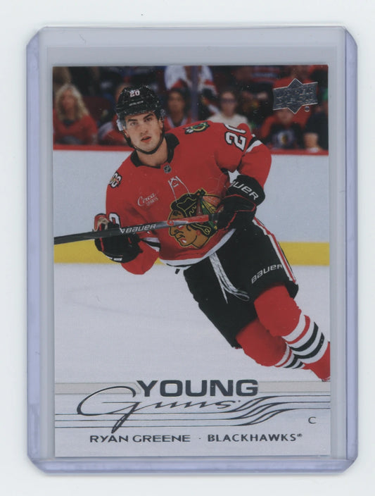 2025-26 Upper Deck Series 2 Young Guns #465 Ryan Greene – Chicago Blackhawks