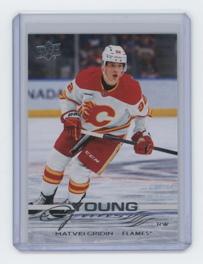 2025-26 Upper Deck Series 2 Young Guns #466 Matvei Gridin – Calgary Flames