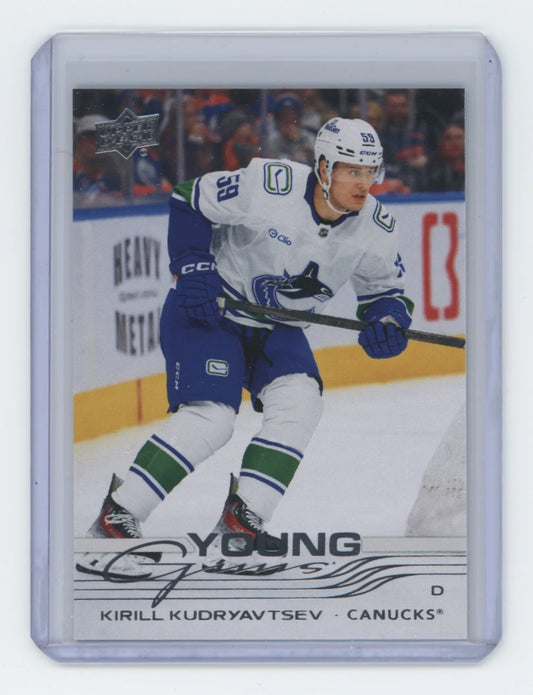2025-26 Upper Deck Series 2 Young Guns #468 Kirill Kudryavtsev – Vancouver Canucks