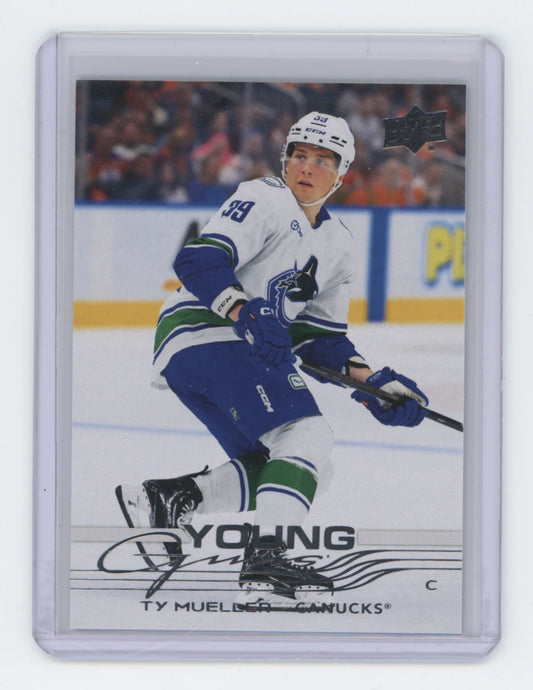 2025-26 Upper Deck Series 2 Young Guns #476 Ty Mueller – Vancouver Canucks