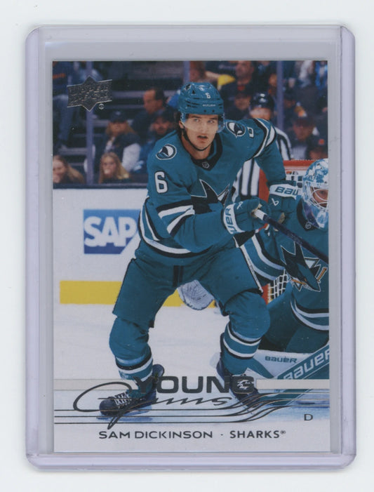 2025-26 Upper Deck Series 2 Young Guns #479 Sam Dickinson – San Jose Sharks