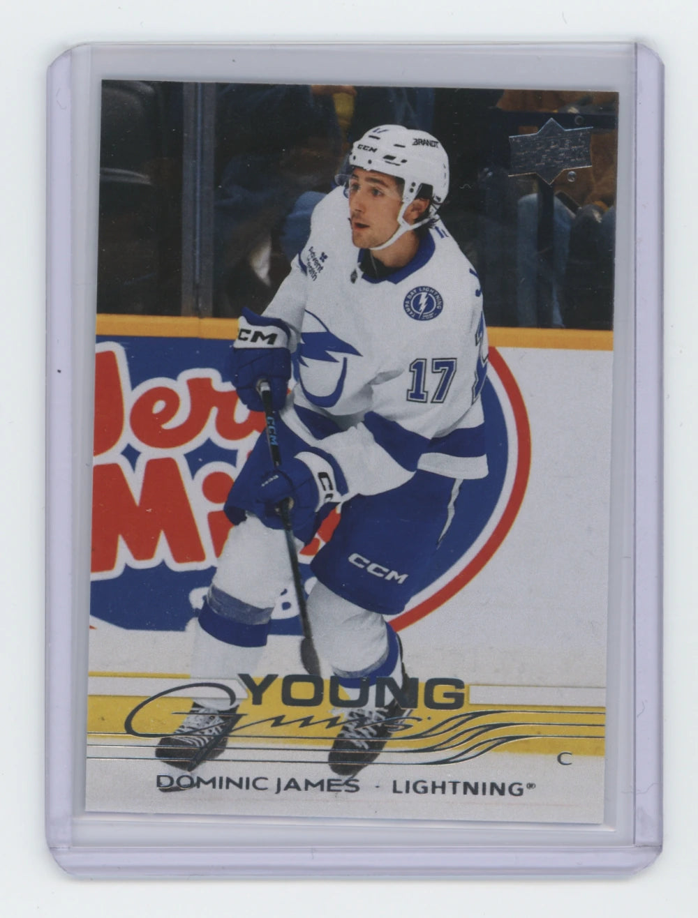 2025-26 Upper Deck Series 2 Young Guns #485 Dominic James – Tampa Bay Lightning