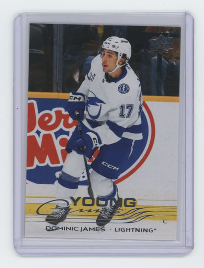 2025-26 Upper Deck Series 2 Young Guns #485 Dominic James – Tampa Bay Lightning