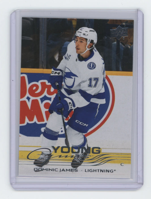 2025-26 Upper Deck Series 2 Young Guns #485 Dominic James – Tampa Bay Lightning