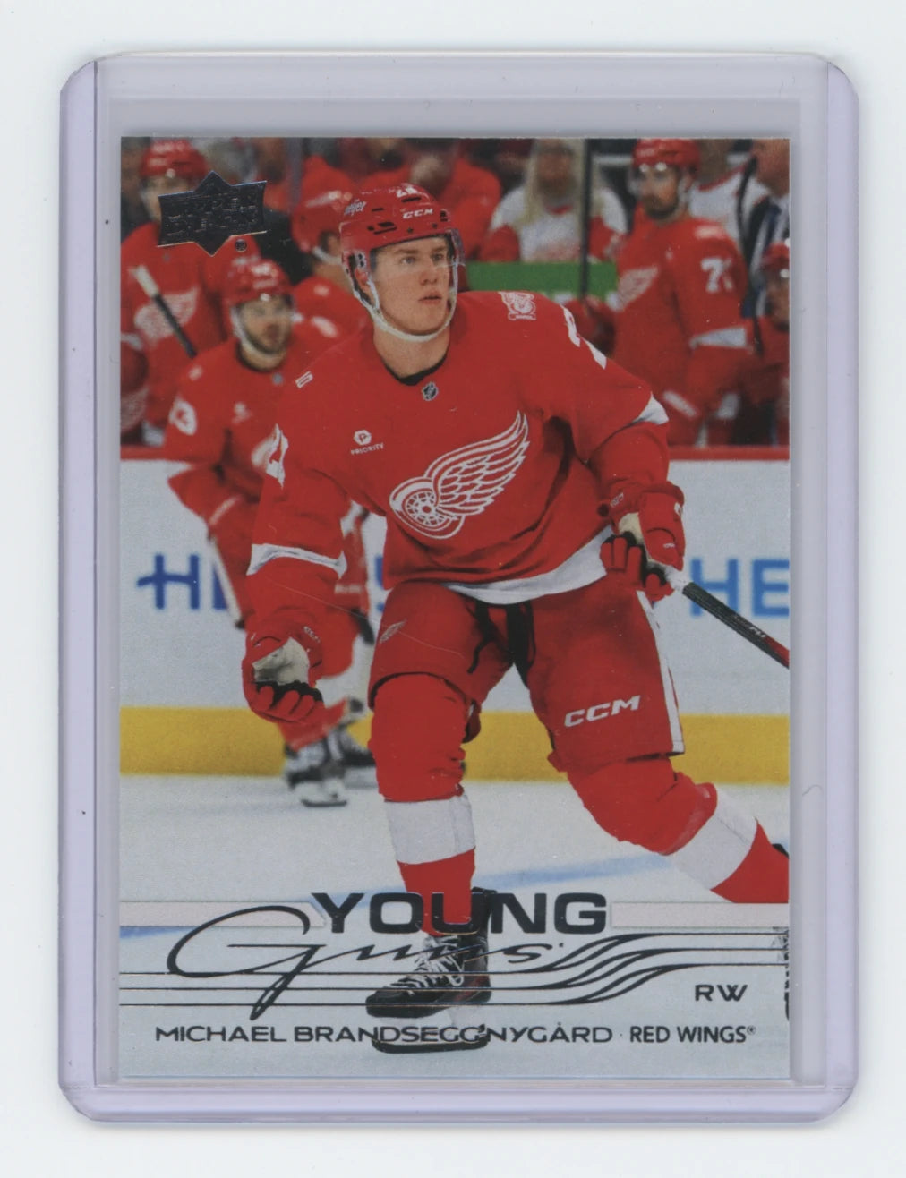 2025-26 Upper Deck Series 2 Young Guns #492 Michael Brandsegg-Nygard – Detroit Red Wings