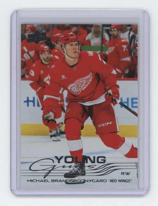 2025-26 Upper Deck Series 2 Young Guns #492 Michael Brandsegg-Nygard – Detroit Red Wings