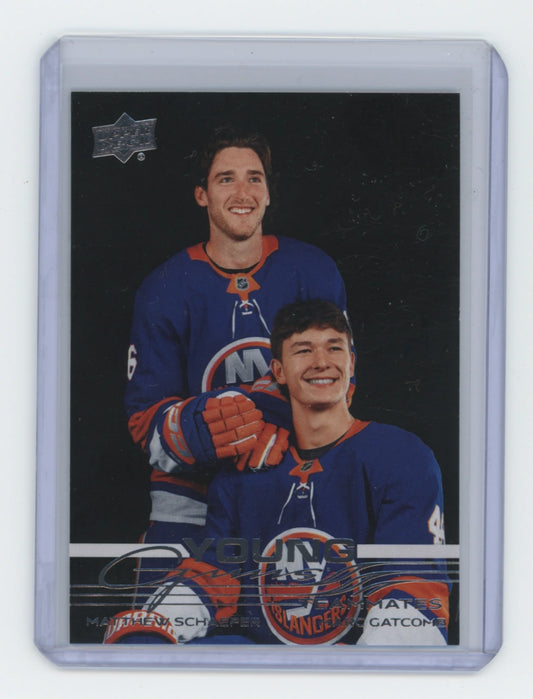 2025-26 Upper Deck Series 2 Young Guns #499 Matthew Schaefer / Marc Gatcomb – New York Islanders