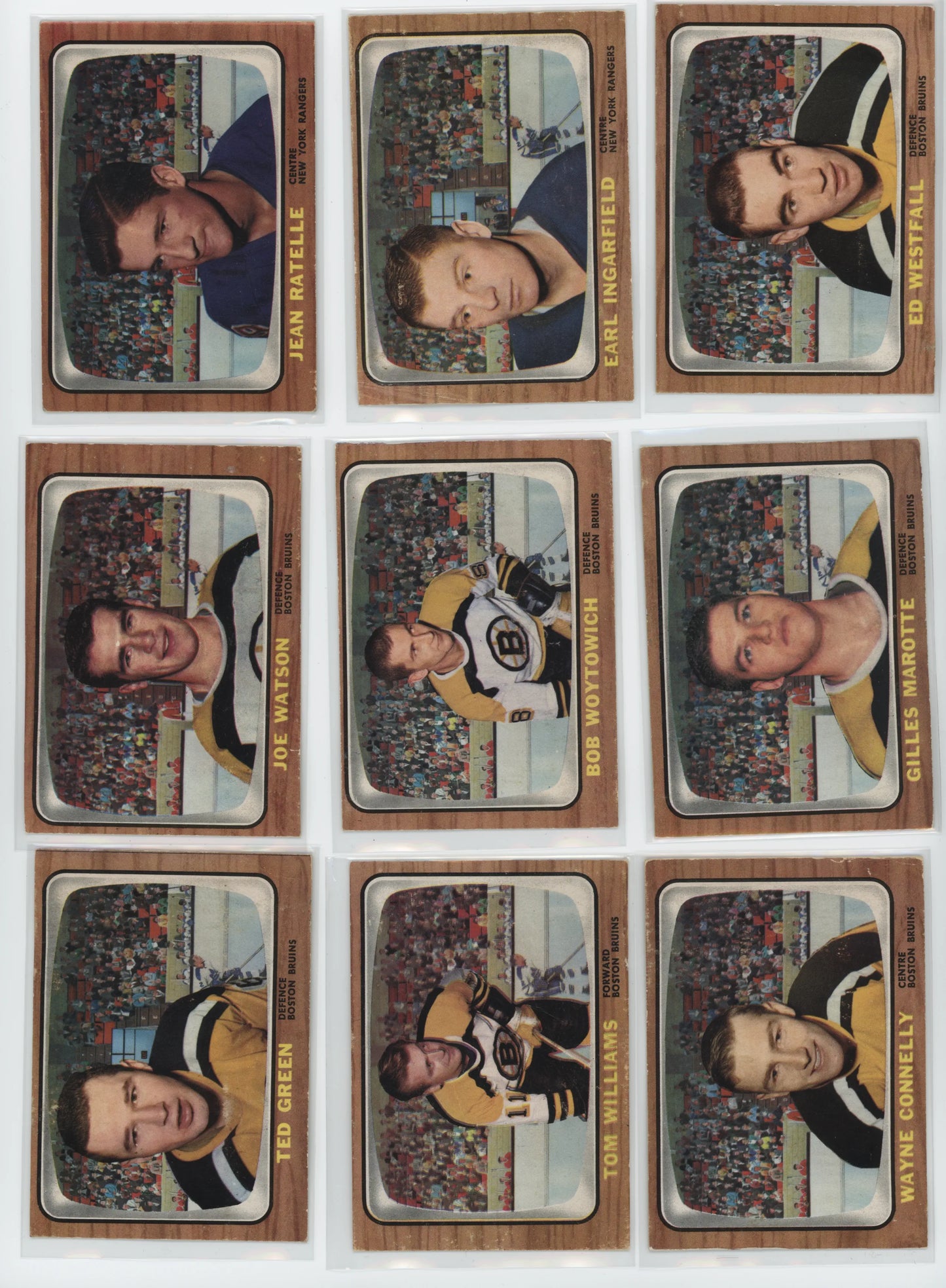 1966-67 Topps Hockey – Set Partiel 99/132 – POOR