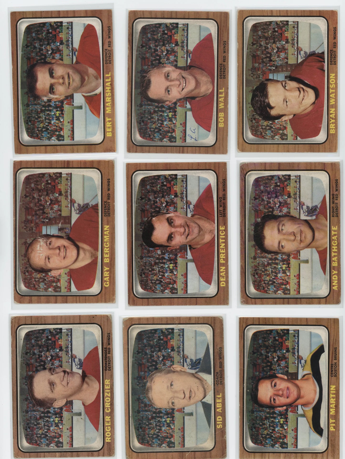 1966-67 Topps Hockey – Set Partiel 99/132 – POOR