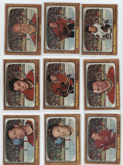 1966-67 Topps Hockey – Set Partiel 99/132 – POOR