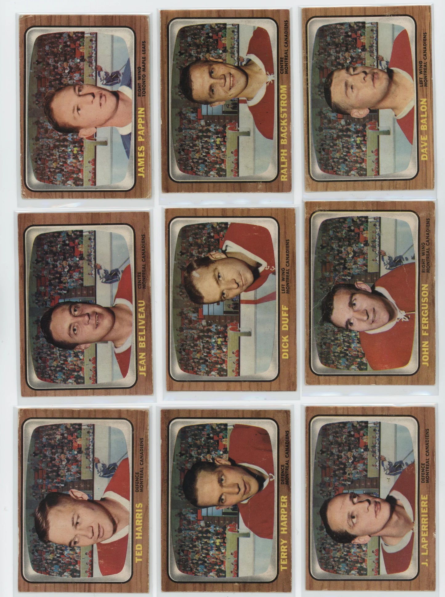 1966-67 Topps Hockey – Set Partiel 99/132 – POOR