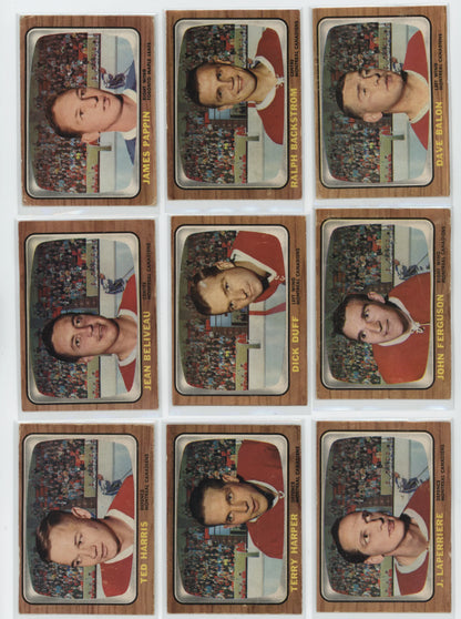 1966-67 Topps Hockey – Set Partiel 99/132 – POOR